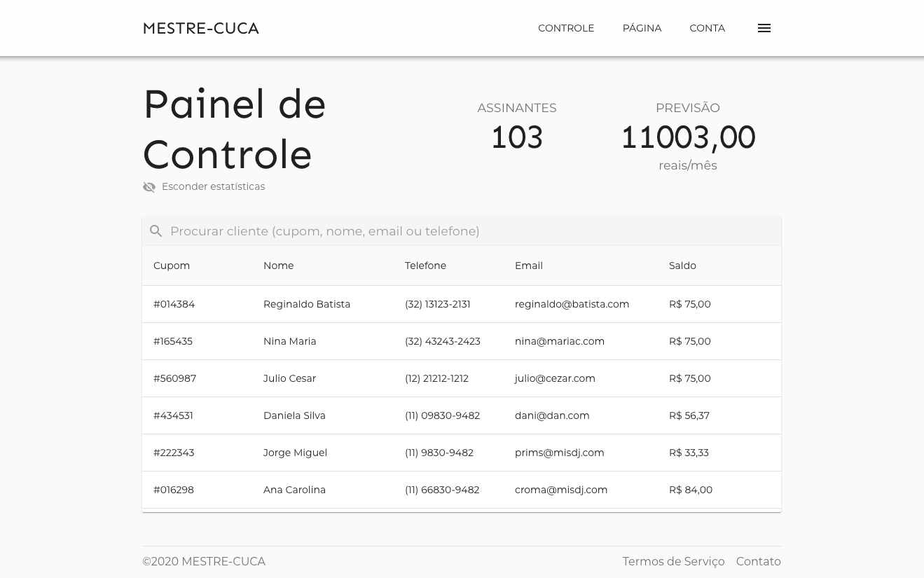 Managing clients and recurring revenue inside the dashboard